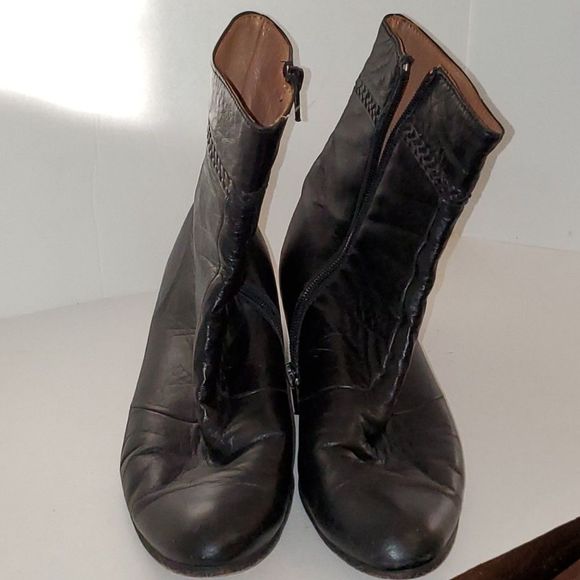 Stacy Adams Men's Boots Made in Spain Full Leather Santos Style Zip Up Size 7.5 - Picture 1 of 14